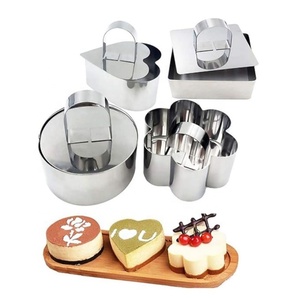 Mini moule à mousse en acier inoxydable, pour fondant, gâteau au fromage et pâtisserie, outil de décoration de desserts et de gâteaux - Product Image 1