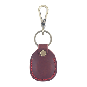 Porte-AirTag portable en cuir véritable fait main avec porte-clés, étui de protection pour AirTag, étui pour porte-clés, porte-clés - Product Image 6