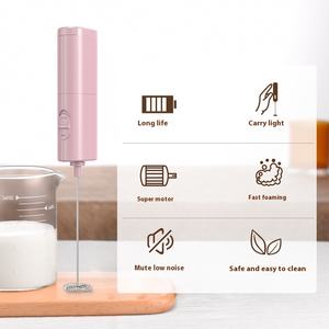 Mousseur de <span class=keywords><strong>lait</strong></span> électrique portable en acier inoxydable 304 et dispositif d'économie de main-d 'œuvre en plastique pour créer de la <span class=keywords><strong>mousse</strong></span> de café - Product Image 2