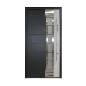 最後のデザイン高級セキュリティドアスチールセキュリティ正面玄関メインドア - Product Image 3