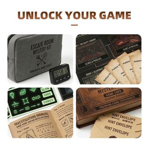 Papier en microfibre F au toucher doux ICTI, jeu de cartes, style Escape Room, raisonnement spatial avancé, puzzle de logique hardcore, plateau de Carrom - Product Image 3