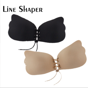 Oucheng-<span class=keywords><strong>Sujetador</strong></span> adhesivo sin mangas para mujer, Push Up inalámbrico sin tirantes, Invisible, con forma de ala - Product Image 6