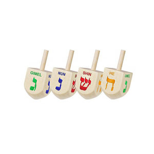 Buku catatan dekoratif <span class=keywords><strong>dreidel</strong></span> kayu Hanukkah <span class=keywords><strong>dreidel</strong></span> kayu untuk dekorasi meja pesta Yahudi Hanukkah - Product Image 1