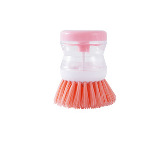 Brosse de nettoyage multifonctionnelle antiadhésive avec distributeur de liquide automatique et design à pression pour casseroles et vaisselle - Product Image 5