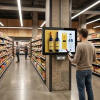 Vérificateur de prix compétitif avec écran tactile 10,1 pouces, système Windows/Android, scanner QR et Wi-Fi pour restaurants et commerces de détail