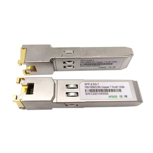 2.5g Đồng SFP để RJ45 thu phát 2.5 GBASE-T Mini-GBIC Tương thích cho Cisco <span class=keywords><strong>NETGEAR</strong></span> cho Huawei 100m <span class=keywords><strong>IP</strong></span> Mạng khoảng cách - Product Image 1