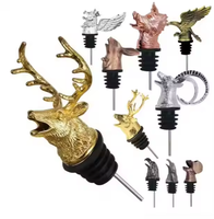 Verseur de vin personnalisé en forme d'animal 3D à grande vitesse, bec verseur pour shots et usage en bar