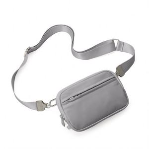 Sac banane sport portable Xx584 en nylon imperméable personnalisé avec logo, nouveau style, pour femme, avec fermeture éclair - Product Image 3