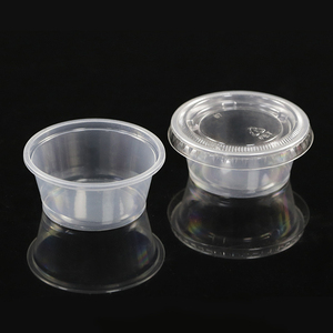 Vasos Desechables Transparentes de Plástico para Postres con Tapa, Platos y Vasos de Plástico para Un Solo Uso - Product Image 3