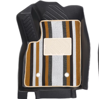 Ensemble complet de tapis de voiture en cuir de haute qualité tapis de sol de voiture double couche de luxe spécifique