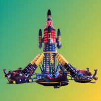 Grand équipement d'amusement extérieur : Manège avion à commande manuelle, avion rotatif et élévateur pour sites touristiques et parcs d'attractions