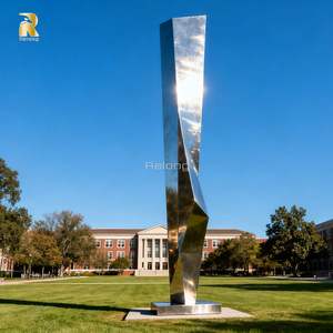 Scultura Obelisco Grande in Acciaio Inossidabile RELONG per Decorazione Paesaggistica di Parchi Pubblici all'Aperto - Product Image 4