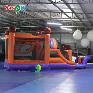 Sayok, carrera de obstáculos inflable de calabaza de Halloween, casa hinchable, Castillo de salto, carrera de obstáculos inflable de fantasmas para niños - Product Image 4