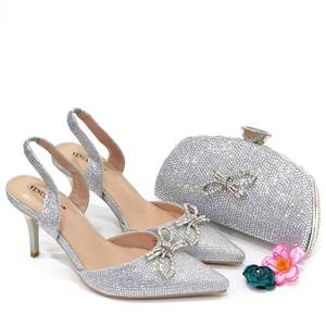 Date Fashion Party Sexy Femmes Talon Haut Peep-toe Chaussures Avec Sac À Main - Product Image 6