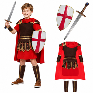 Disponible en Varios Estilos, Disfraz de Guerrero Romano para Niños, Conjunto de Disfraz de <span class=keywords><strong>Gladiador</strong></span> Medieval para Niños, Disfraz de Caballero para Halloween, Cosplay, LARP, TV y Cine - Product Image 1