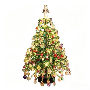 Kit DIY Arbre de Noël Perlé sur Pied, Ornement Artisanal en Acrylique Fait Main pour Décoration de Noël - Product Image 4