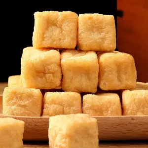 Sbuffi di Tofu fritti di alta qualità soffi di cagliata di fagioli fritti senza zucchero Tofu oliato senza zucchero