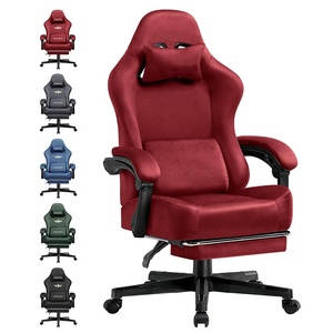 Silla de Videojuegos 2025 Azul de Terciopelo, Cómoda, Giratoria, Ejecutiva, para Adultos, con <span class=keywords><strong>Volante</strong></span> de Carreras - Product Image 4