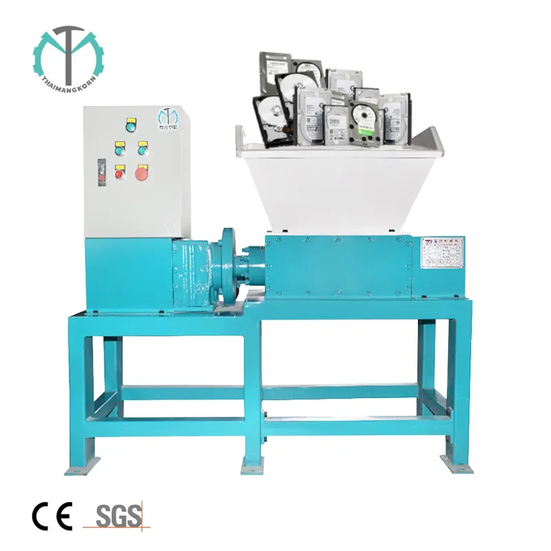 Double Shaft Shredding Rubber Tire Waste Plastic Bottle Metal Scrap Shredder Machine price