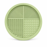 Plateau à lécher en silicone 13CM, petit format, pour chat, chien et lapin, tapis d'alimentation multi-textures, plateau d'alimentation pour animaux de compagnie