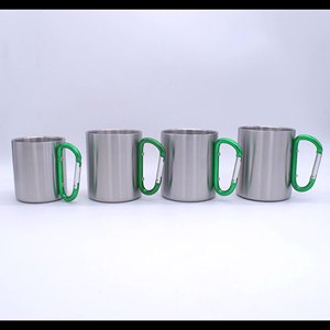 Taza de Viaje de Acero Inoxidable con Asa de Mosquetón Plegable, Taza de Café para Excursionismo, Regalo para Amantes de la Montañismo - Product Image 5