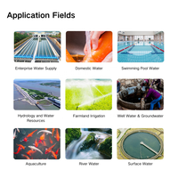 Analyseur portable multiparamètres de la qualité de l'eau pour l'aquaculture, les étangs à poissons, testeur de pH, nitrites, ammoniac, azote, oxygène dissous, fer