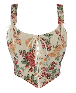 Promotion Lingerie sexy pour femme, style français, en tissu tissé, avec boutons, maintien léger, coussinets de poitrine amovibles, taille cintrée, coupe ajustée, col licou - Product Image 1
