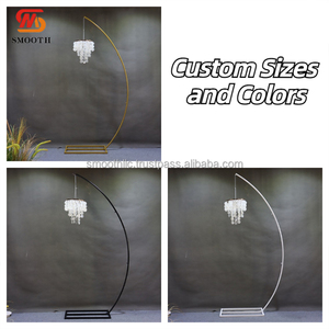 SMOOTH Hot Sales Chandelier <b>Stand</b> Black Metal Arch Support Craft Wedding <b>Stand</b> for Chandelier Decoration <b>Backdrop</b> Aisle <b>Stand</b> - Product Image 4
