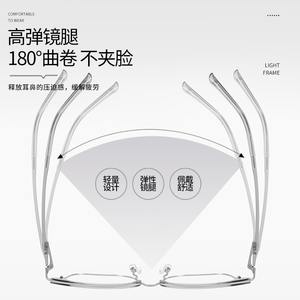 Monture de lunettes rectangulaire pour homme Danyang 8088, monture intégrale en métal, anti-lumière bleue, verres en acrylique TR90 - Product Image 3