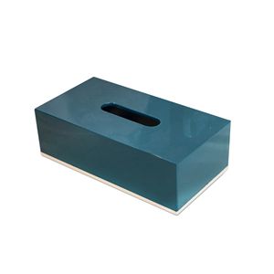 กล่องใส่กระดาษทิชชู่ไม้เคลือบแล็กเกอร์หรูหราพร้อมชั้นเคลือบเงาทนทานสำหรับอุปกรณ์ตกแต่งบ้าน - Product Image 2