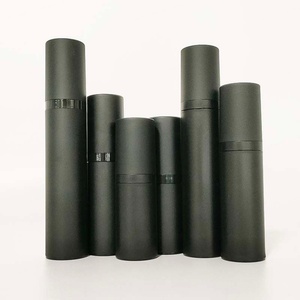 Airless Lotion Spray 15ml 50ml 30ml Matt Black Airless <b>Pump</b> <b>Bottle</b> Frosted for Serume - Product Image 6