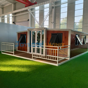 Maison conteneur portable extensible de luxe en gros de 20 pieds et 40 pieds avec salle de douche séparée sèche et humide, prix d'usine - Product Image 5