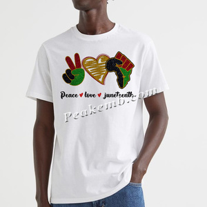 Vente en gros <span class=keywords><strong>de</strong></span> motifs <span class=keywords><strong>de</strong></span> transfert thermique DTF en vinyle à repasser, thèmes Paix, Amour, Juneteenth, pour la personnalisation <span class=keywords><strong>de</strong></span> chemises pour hommes - Product Image 2