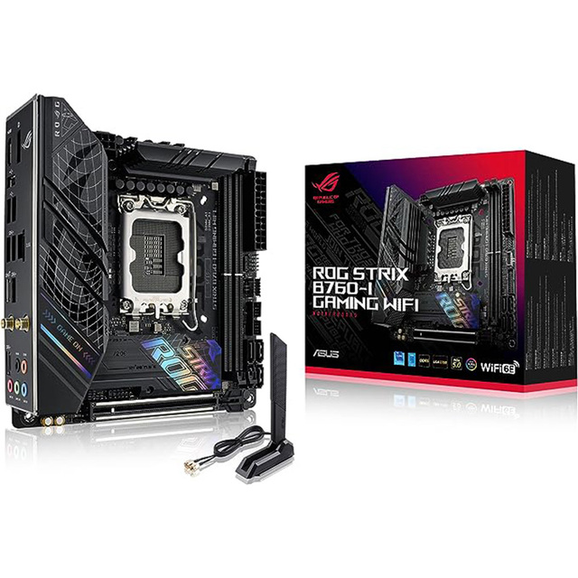 ROG Strix B760-I Gaming WiFi 6E  B760 13th and 12th Gen LGA 1700 Mini-ITX Motherboard
