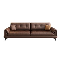 Nouveau mobilier moderne pour bureau de direction ensemble canapé ergonomique en cuir brun meubles pour immeuble de bureaux