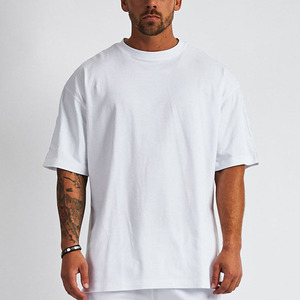 T-Shirt da <span class=keywords><strong>Uomo</strong></span> Personalizzata in 100% Cotone, Classica a <span class=keywords><strong>Maniche</strong></span> <span class=keywords><strong>Corte</strong></span>, Traspirante ed Ecologica, di Alta Qualità, in Bianco e Nero - Product Image 2