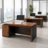 Juego de Silla y Escritorio de Madera para Oficina, Rectangular, Varios Tamaños, Fácil Montaje, Venta al Por Mayor para Hogar y Oficina