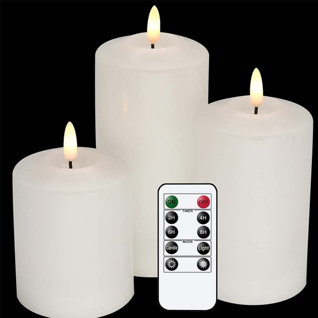 Led Candle Set Timer Led Remote Candle Led Candles Lights with Remote Control