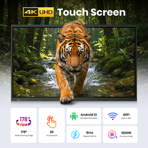 MWE 4K 20点触控液晶互动智能板 55-85英寸白板，适用于办公室/学校/会议，免运费 - Product Image 2
