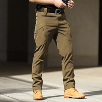Pantalon tactique pour homme à double couche de tissu, avec poches, pour l'hiver, le printemps, l'automne, la randonnée, la chasse, les tâches quotidiennes, pantalon long décontracté