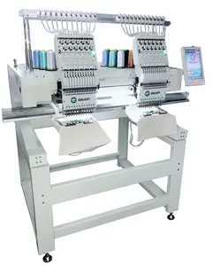 GALAXY Multi Needles Functional Colors Automatic Two Head 3D Embroidery Machine for Hat Clothes Flat 902