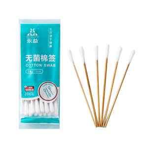 Hisopos Médicos de Algodón de 12 cm, Paquete de 20 Unidades, Esterilizados con Óxido de Etileno, para Limpieza y Desinfección de Heridas en Bebés - Product Image 4