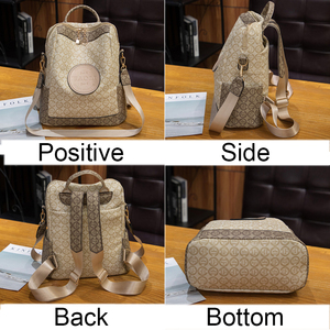 Tas ransel mewah wanita bermerek, ransel sekolah Pvc <span class=keywords><strong>Anti</strong></span> Maling bahu ganda tas desain dapat diganti - Product Image 3