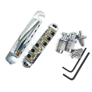 Bộ đầy đủ của con lăn yên tune-o-matic tailpiece Studs Guitar Điện cầu cho LP guitar điện bộ phận