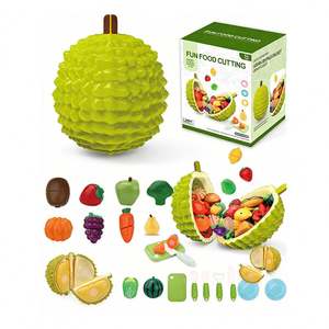 Jouet éducatif de cuisine pour enfants, ensemble de nourriture en plastique, jeu de simulation de cuisine, fruits et légumes à découper, activité d'apprentissage pour enfants - Product Image 6