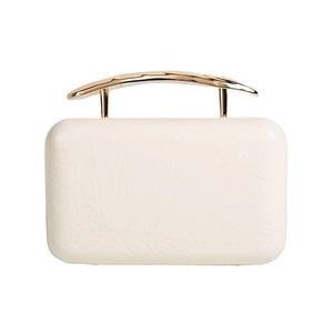 Top Handle Evening <b>Bag</b> for Women Stylish Faux PU Leather Clutch Purse Removable Gold Chain Shoulder <b>Bag</b> - Product Image 4