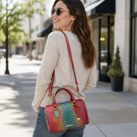 Sacs à main Boston en cuir de crocodile pour femmes, sacs bandoulière élégants pour femmes, sacs fourre-tout tendance grande capacité avec bandoulière