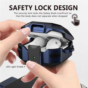 Funda de TPU a prueba de golpes para Samsung <span class=keywords><strong>Galaxy</strong></span> <span class=keywords><strong>Buds</strong></span> <span class=keywords><strong>Live</strong></span> Pro 2, carcasa protectora completa, diseño de bloqueo para <span class=keywords><strong>Galaxy</strong></span> <span class=keywords><strong>Buds</strong></span> 2 - Product Image 4