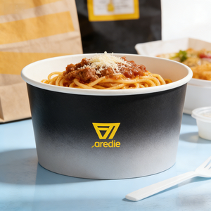 Бесплатный образец: Круглые одноразовые салатницы из крафт-бумаги для еды, 400–1500 мл - Product Image 4