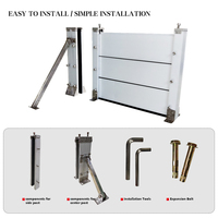 Barrera de Seguridad Perimetral para Almacenes Industriales, Modular, Impermeable, de Alta Resistencia, con Certificación CE, para Defensa Contra Inundaciones y Ríos, para el Hogar